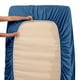 thumbnail image 5 of Juego de ropa de cama para el hogar Sábana de cama Funda de colchón Funda de almohada Juego de ropa de cama de poliéster de color sólido, Azul marino, Rey, 4pcs / set Eigraketly HA6267-39B, 5 of 7