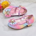 thumbnail image 4 of Tosmy Girls Sandals Children Shoes With Shiny Sandals Princess Shoes Bow High Heels Show Princess Shoes For 4-4.5 Years, 4 of 6
