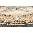 thumbnail image 2 of Furnish My Place Texas Star Rug - 5 ft. x 8 ft., Grey Rustic, Novelty Lone Star Rug with Border, Jute Backing, 2 of 12