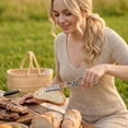 thumbnail image 3 of European Vintage Salad Tongs, Carved Pattern Serving Tongs for Bread Pasta, Gold Stainless Steel Kitchen Tongs for Buffet Party, BBQ Grill Tongs 8 inch, 3 of 4