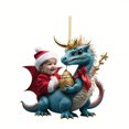 thumbnail image 1 of Teissuly Christmas Baby Cartoon Dinosaur Personalized Pendant for Christmas Tree Decorations Friends Xmas Gift Winter Ornament Teissuly WER202311014093, 1 of 1