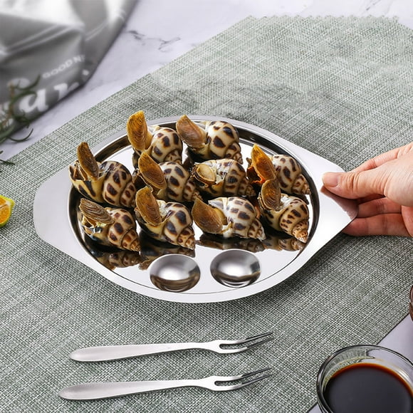 Stainless Steel Snail Escargot Tray Snail Dishes 12 Holes Escargot Plates Food Tray For Hotel Restaurant