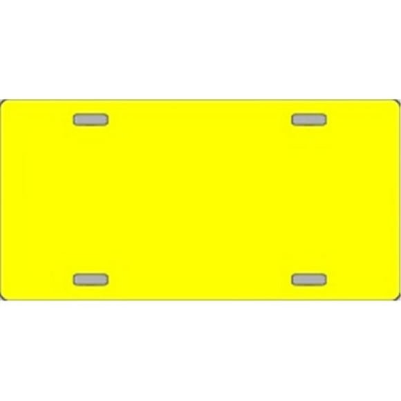 Plaques d'Immatriculation Automobiles Plates Jaunes Solides Vierges pour Personnalisation