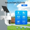 thumbnail image 3 of Cámara de Seguridad Celular 4G LTE Cámaras Inalámbricas para Exteriores Cámaras con Batería Solar 355°PTZ 2K/4MP Visión Nocturna en Color, Conversación Bidireccional, Foco, Almacenamiento en Nube/SD, 3 of 11