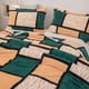 thumbnail image 5 of Printed Lattice Model Drawstring Fleece Printed Fleece Blanket Dormitory Double Bed Sheet, 5 of 6