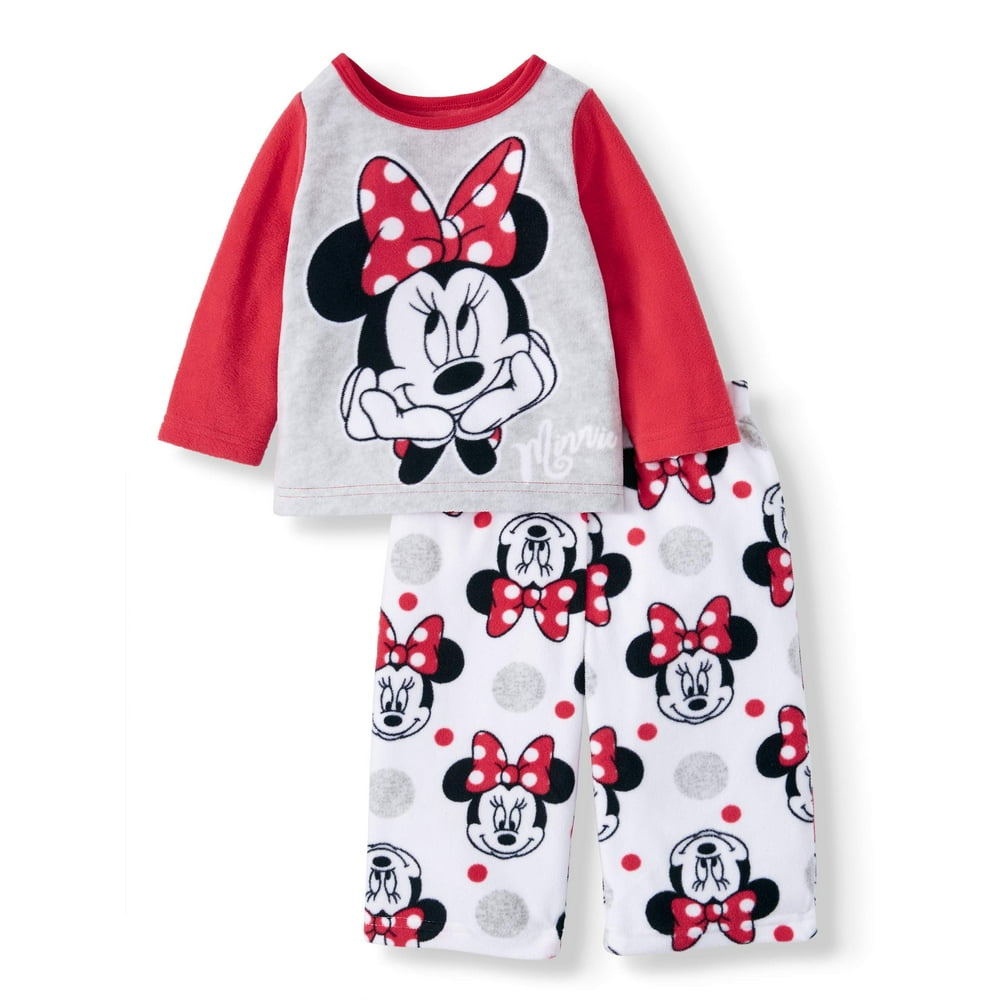 Minnie Mouse - Minnie Mouse Baby Toddler Girl Long Sleeve Microfleece ...