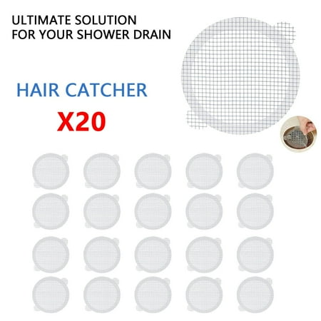 

MRULIC Faucets 20 Pcs Disposable Anti-blocking Filter For Bathroom Hair Catcher Mesh Stickers household tools + Multicolor