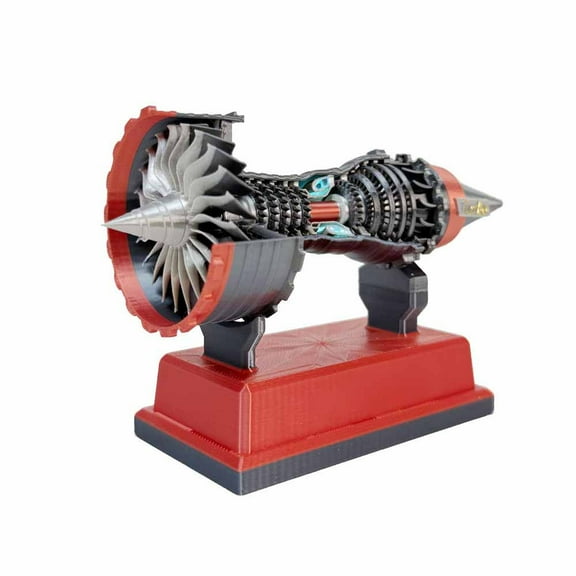 YOHAVEN TR900 Turbofan Engine Model, Functional Display Piece with Moving Parts, Aviation Collectibles for Office Desk Home Decor Gift for Airplane Fans Enthusiasts