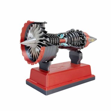Modèle de Moteur Turbofan TR900, Affichage Fonctionnel Détaillé avec Pièces en Mouvement, Objet de Collection pour Passionnés d'Aviation, Construction en Plastique pour Décoration Maison Ou Bureau