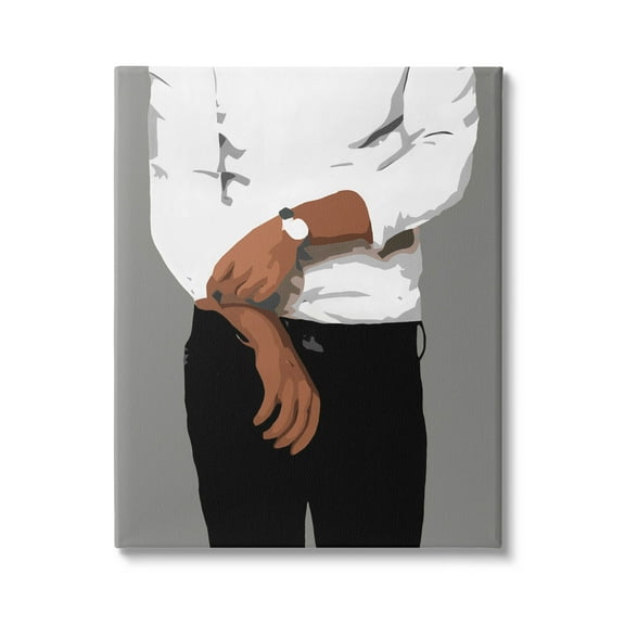 Stupell Industries Stylish Man Chic Outfit Graphic Art Gallery Wrapped Canvas Print Wall Art, Design by Beth Ann Lawson