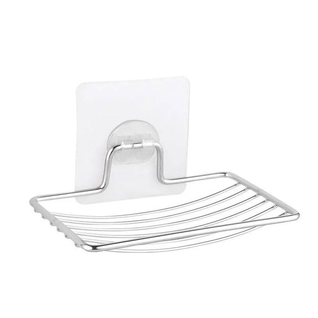 Wartleves Jabonera autoadhesiva de pared para baño, sin necesidad de taladrar, R4