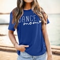 thumbnail image 2 of Womens Summer Tops Crew Neck Letter Print Graphic Short Sleeve Tee Dressy Casual Women Tops, 2 of 4