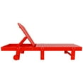 thumbnail image 5 of Polytrends  Laguna All Weather Poly Pool Outdoor Chaise Lounge - with Wheels Red, 5 of 5