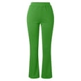 thumbnail image 5 of RYRJJ Women's Yoga Dress Pants Stretchy Work Slacks Business Casual Straight-Leg Bootcut Pull on Trousers(Z-Green,XXL), 5 of 5