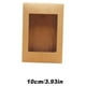 thumbnail image 5 of Matsuzay Caja de regalo de 30 Uds., papel Kraft, caramelo marrón, paquete de cumpleaños, caja de Navidad, cajas contenedoras, cartón, Almacenamiento y organización del hogar 10*10*5 CM, 5 of 6
