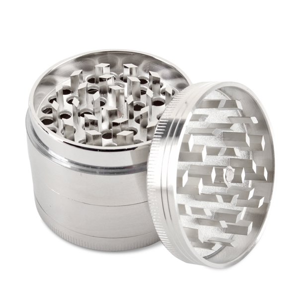 Spice Herb Grinder Aluminum Manual Handheld 2.5 Inch 63mm Diameter 4 Pieces Muller Tobacco