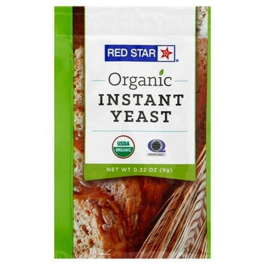 Pack of 4 Red Star Organic Instant Yeast - 0.32 oz - Package may vary