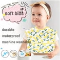 thumbnail image 2 of Baby bibs Waterproof Toddler bib - Feeding bib with Pocket for Infant Boy Girl Washable 6-36M, 2 of 7