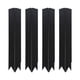 thumbnail image 2 of 4x Clips de conector herramientas de jardinería de 90 grados negro 10,2 "de altura borde de paisajismo estacas de Metal para valla jardín borde al, 2 of 8