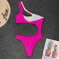 thumbnail image 5 of WILLBEST Traje de Baño de Mujer Natación Conjunto de Bikini de Cintura Alta Con Un Hombro Descubierto Para Mujer Traje de Baño Cruzado de 2 Piezas, 5 of 5