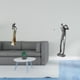thumbnail image 2 of Escultura de dama tribal africana, figura de golfista, decoración para estantería, decoración de granja, 2 of 8