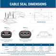 thumbnail image 3 of Cable Gland SEAVIEW Horizontal (90 grados), impermeable para uso marino, 3 of 4