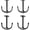 Black, variant on Anchor Shape Zinc Alloy Double Prong Ceiling Hooks, 4-Pack Under Shelf Coat Hooks Hanging Towel Robe Clothes Cap Bathroom Kitchen Cabinet Garage Use (Bronze)