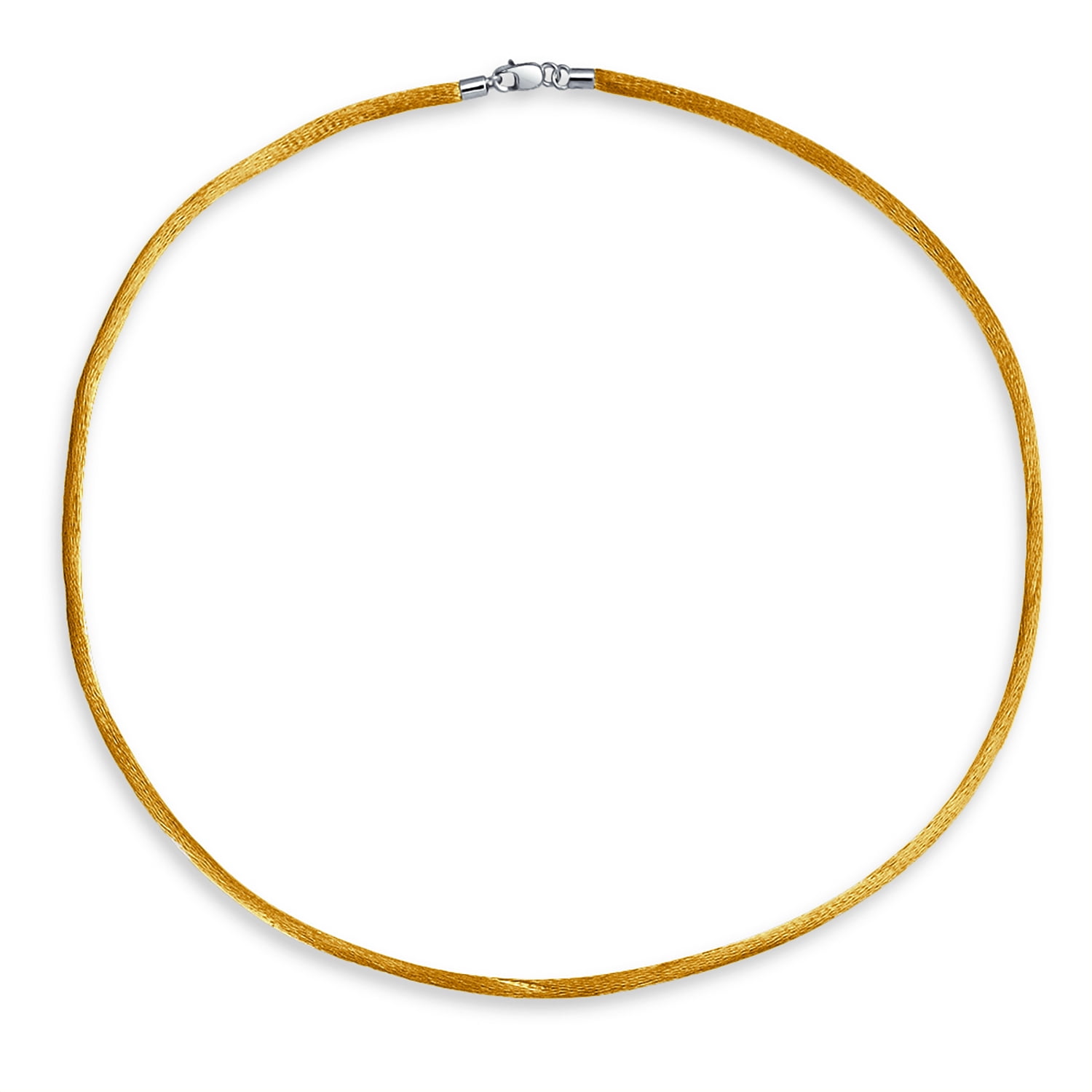 アクセサリー DOUBLE BEAM LINK ON SILKY CORD NECKLACE Double Beam Link with White Pavé Diamonds on Silky Cord