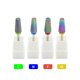 thumbnail image 4 of Brocas de carburo de seguridad planas cónicas, cortador de fresado de carburo de molienda rotativa para manicura, removedor de Gel, arcoíris, 5 en 1, 4 of 5