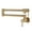 Gold, variant on Wall Mounted Pot Filler with Double Handle in Brushed Nickel