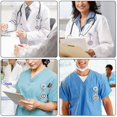 thumbnail image 4 of 2PCS Retractable Nurse Watch, Clip-on Hanging Nurse Fob Watch, with Cute Flower Pattern and Silicone Cover for Doctors, Paramedics-Yvan, 4 of 4