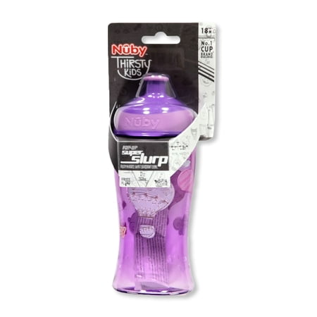 Nuby Thirsty Kids Super Slurp Cup (12 Oz.) - Purple, One Size