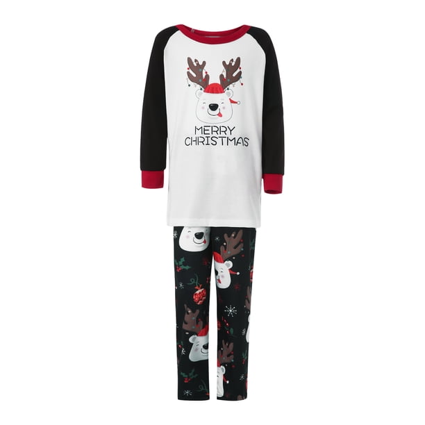 2 piezas Pijamas navideños familiares a juego, 13-14 años de edad XBTCLXEBCO GL1053-QZ14963C8