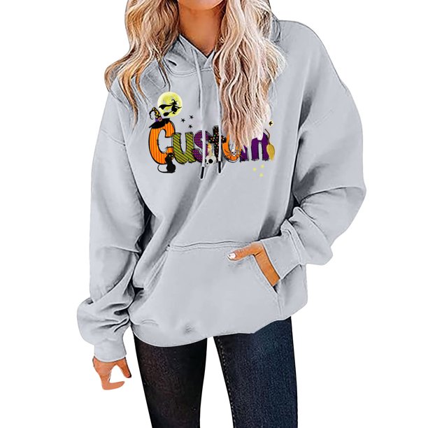Gibobby Sudadera con capucha mujer, Sudadera con Capucha de Camuflaje Sudadera con Capucha para Mujer(Gris,M)