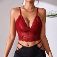 thumbnail image 2 of DAFPZW Lace Cami for Women,Sexy Bralette Crop Top V Neck Bustier Top Adjustable Spaghetti Strap Going Out Lingerie Outfits, 2 of 6