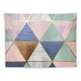 thumbnail image 5 of SHERONV Geometric Design Metallic Foil Finish Pastel Colors Tapestry Wall Hanging Unique Style Home Wall Decor Art Living Room Bedroom Apartment Farmhouse Dorm Dorm Decor 40x30inch, 5 of 6