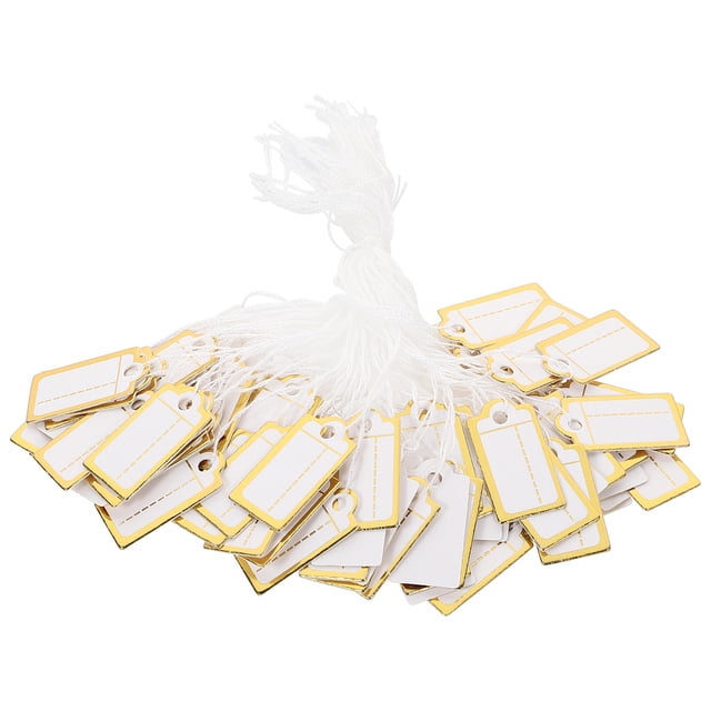 Hanging Tags Cotton Thread Inventory Management 200Pcs 1.0X0.5X0.04In