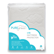 PUREgrace Crib Mattress Protector, Breathable Tencel Cover, Sensitive Skin Friendly Waterproof Pad