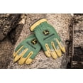 thumbnail image 6 of John Deere Work Gloves, Top Grain Deerskin Leather Gloves with Spandex Back, Green/Gold, XL, 6 of 9