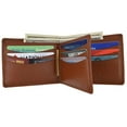 thumbnail image 4 of Moga Premium Genuine Leather Deluxe Compact Multi Card Case ID Holder Wallet (2, Tan), 4 of 6