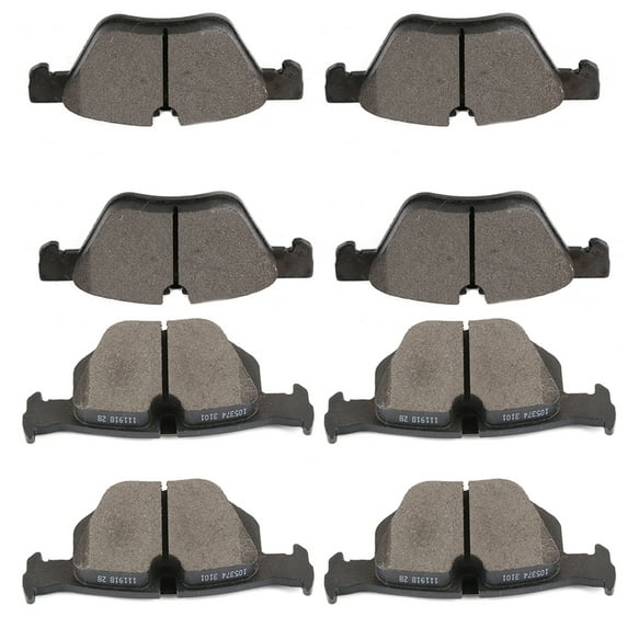 CCIYU Professional Ceramic Disc Pads Set fit for 2006 for BMW 330i, 2006 for BMW 330xi, 2007 for BMW 335xi, 2012-2014 for BMW X1