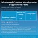 thumbnail image 3 of Creatina MYOXCIENCE Creavitalis micronizada 375 g, 75 porciones, 3 of 8