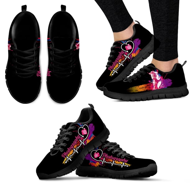 Zapatos casuales para exteriores con diseño de entusiastas de la fotografía, zapatillas con estampado de grafiti, zapatillas blancas de suela blanda ECG, zapatillas planas Hobby