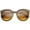 Tortoise-Gold / Amber, variant on sunglassLA Unisex Modern Metal Temple Tinted Lens Oversize Round Horn Rimmed Sunglasses (Black-Silver / Lavender) - 55mm