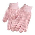 thumbnail image 2 of 2 guantes de baño exfoliantes, exfoliantes corporales, exfoliantes corporales, SPA, eliminación de piel muerta. Rosa, 2 of 9