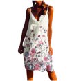 thumbnail image 1 of IROINNID V-Neck Shift Dress For Women Fashion Gorgeous Sleeveless Printed Backless Dresses Comfort Waist Dress, 1 of 5