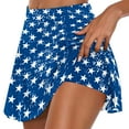 thumbnail image 3 of HTNBO Womens Ladies Skorts Skirts for Summer Workout Stretchy Elastic Waist Gradient Tennis Golf Yoga Short, 3 of 6