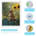 thumbnail image 3 of Diamond Art Kits for Adults - Chipmunk Sunflowers Fence Garden 5d Diamond Painting for Adults, Diamond Art for Adults Beginners, Frameless Diamond Painting Kits for Adults for Home Wall Decor, 3 of 7