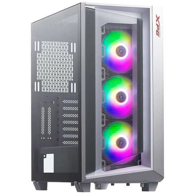 Gabinete Gamer XPG CRUISERST E-ATX Media Torre 3 FAN Cristal Templado USB-C ARGB Blanco blanco XPG Gabinete Gamer XPG CRUISERST E-ATX ARGB Cristal Templado Blanco CRUISERST-WHCWW