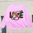 thumbnail image 5 of gcong Christmas Sweatshirt for Kids Girls Long Sleeve Crewneck Pullover Santa Claus Reindeer Print Sweat Shirt Toddler Winter Shirt Fall Tops, 5 of 5